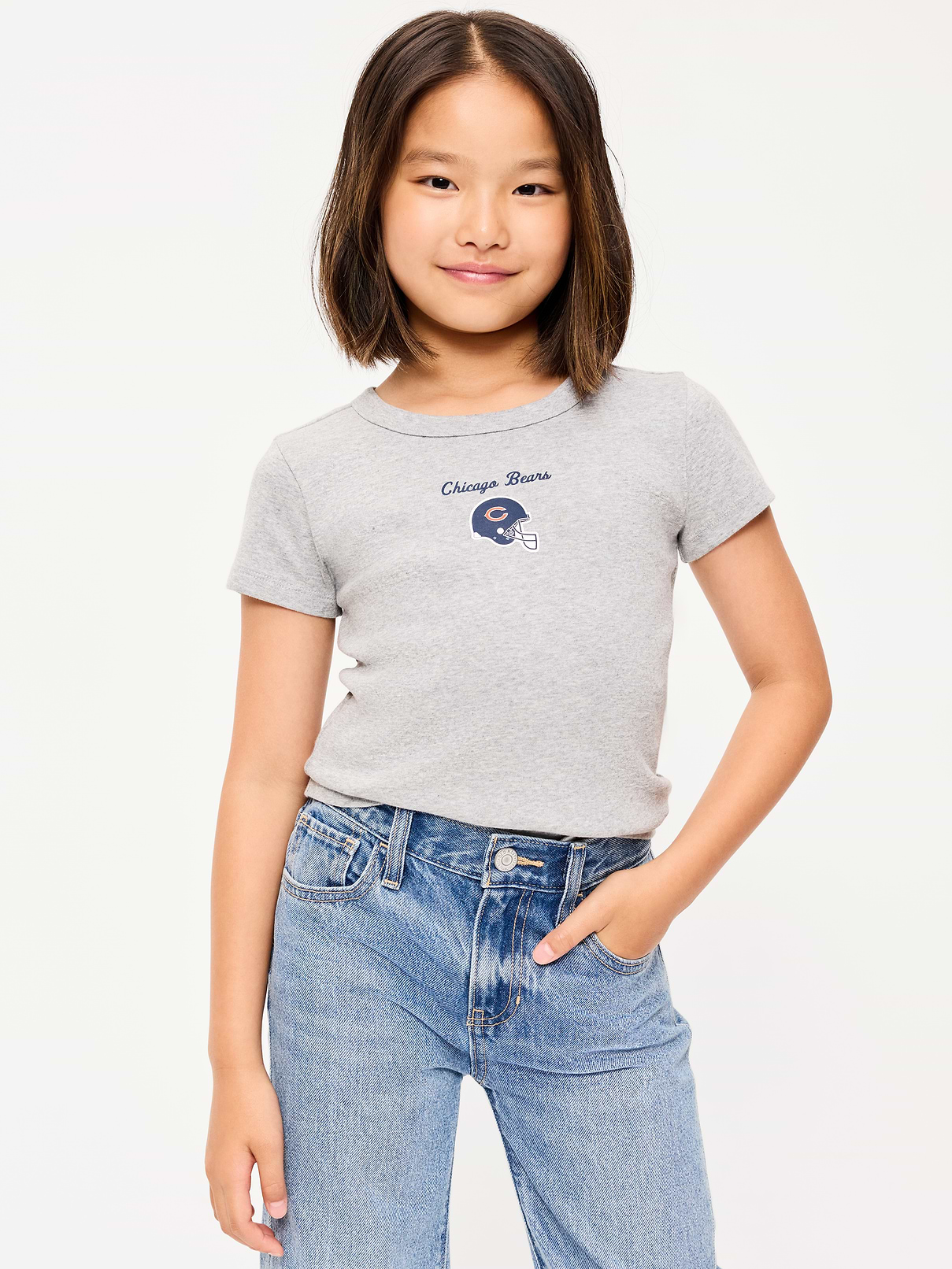 Image number 1 showing, Chicago Bears Fitted Graphic T-Shirt for Girls