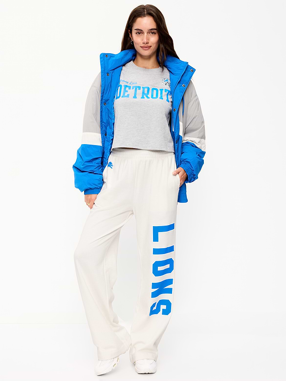 Detroit Lions High-Waisted SoComfy Wide-Leg Sweatpants for Women