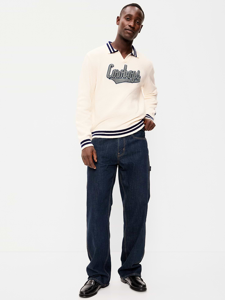Image 3 of 6, Dallas Cowboys Collared Sweater for Men
