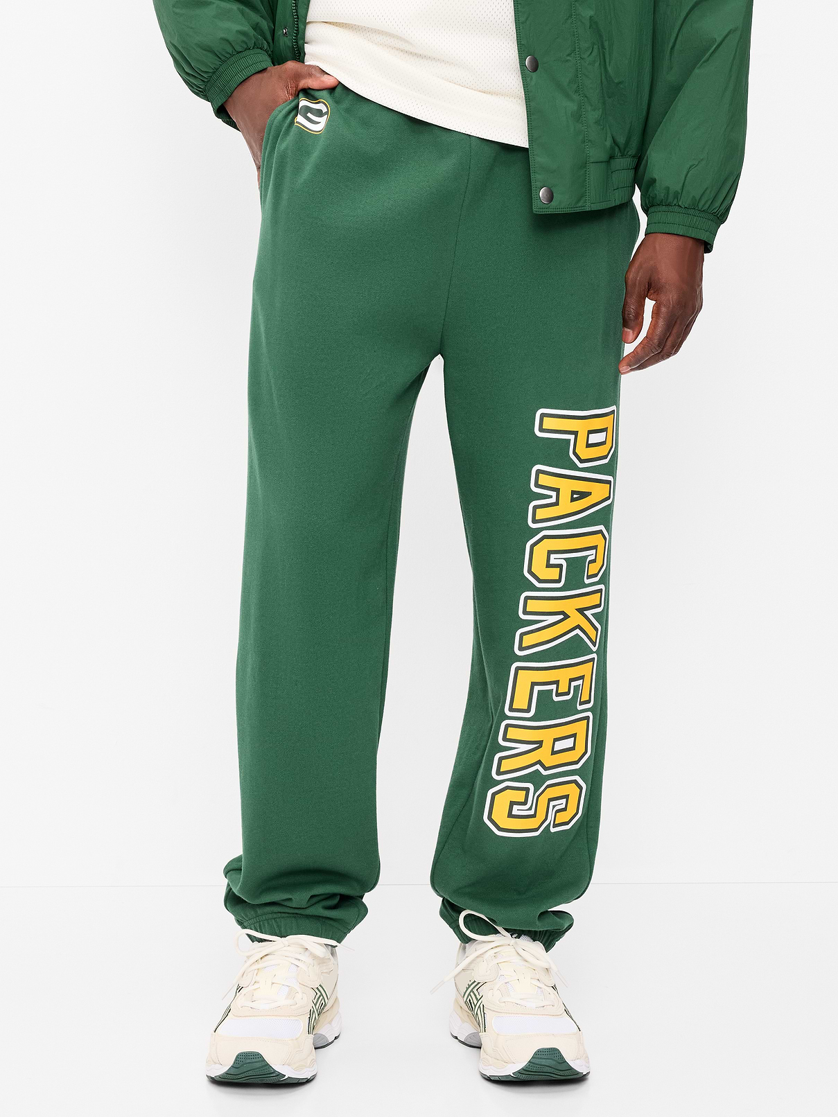 Image 3 of 5, Green Bay Packers Baggy Jogger Sweatpants for Adults