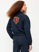 Image number 2 showing, Chicago Bears Oversized Fleece Bomber Jacket for Women