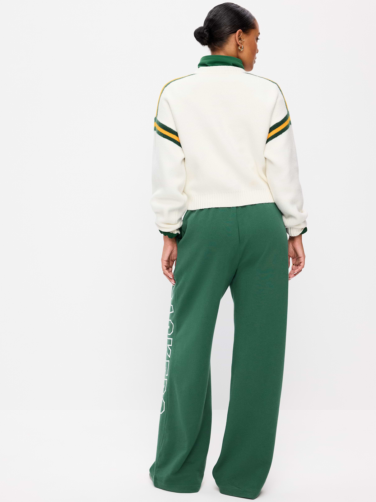 Image number 2 showing, Green Bay Packers High-Waisted SoComfy Wide-Leg Sweatpants for Women