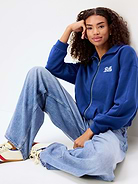 Image number 4 showing, Buffalo Bills Oversized Fleece Bomber Jacket for Women