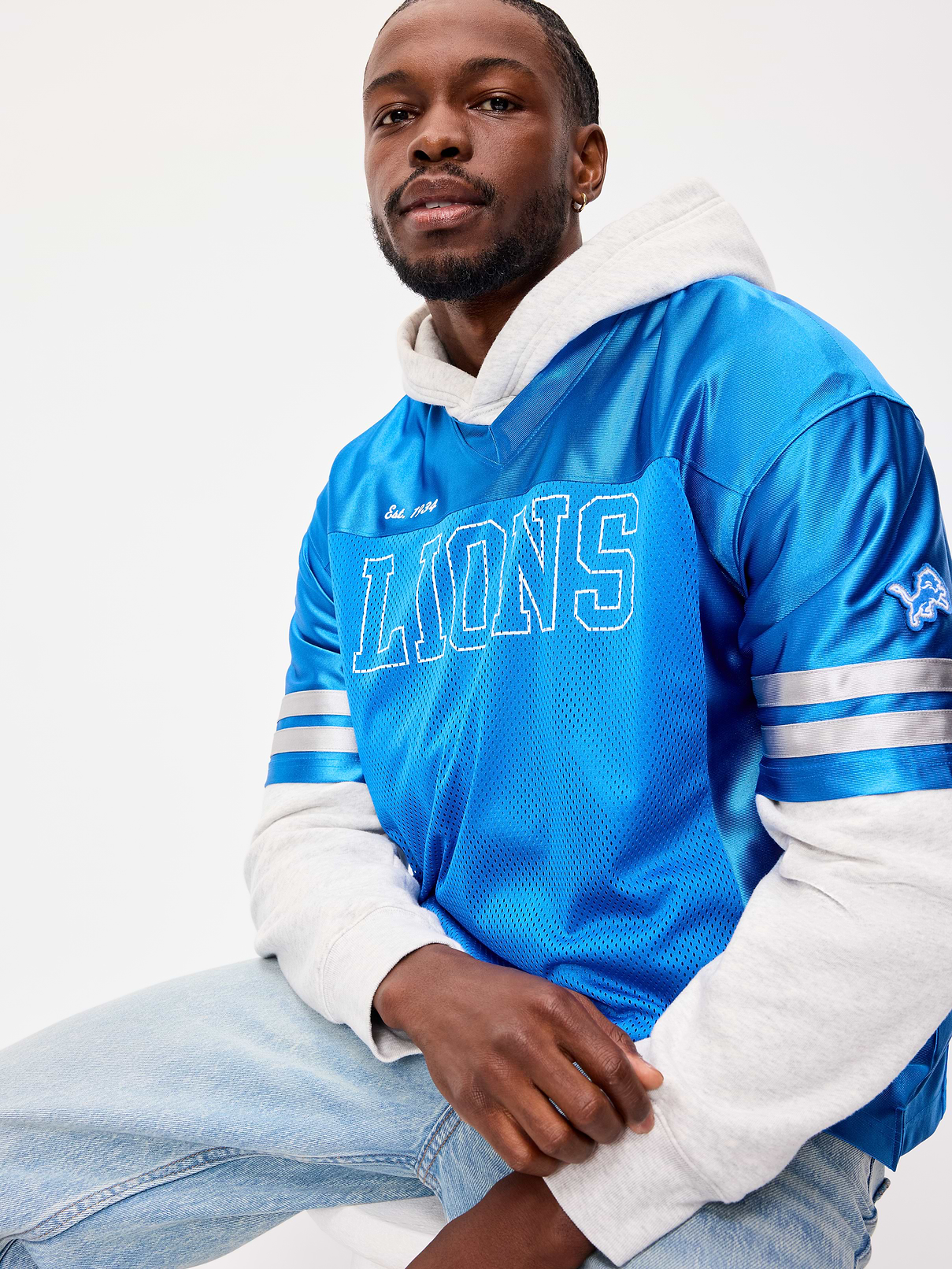Image number 1 showing, Detroit Lions Lifestyle Jersey T-Shirt for Men
