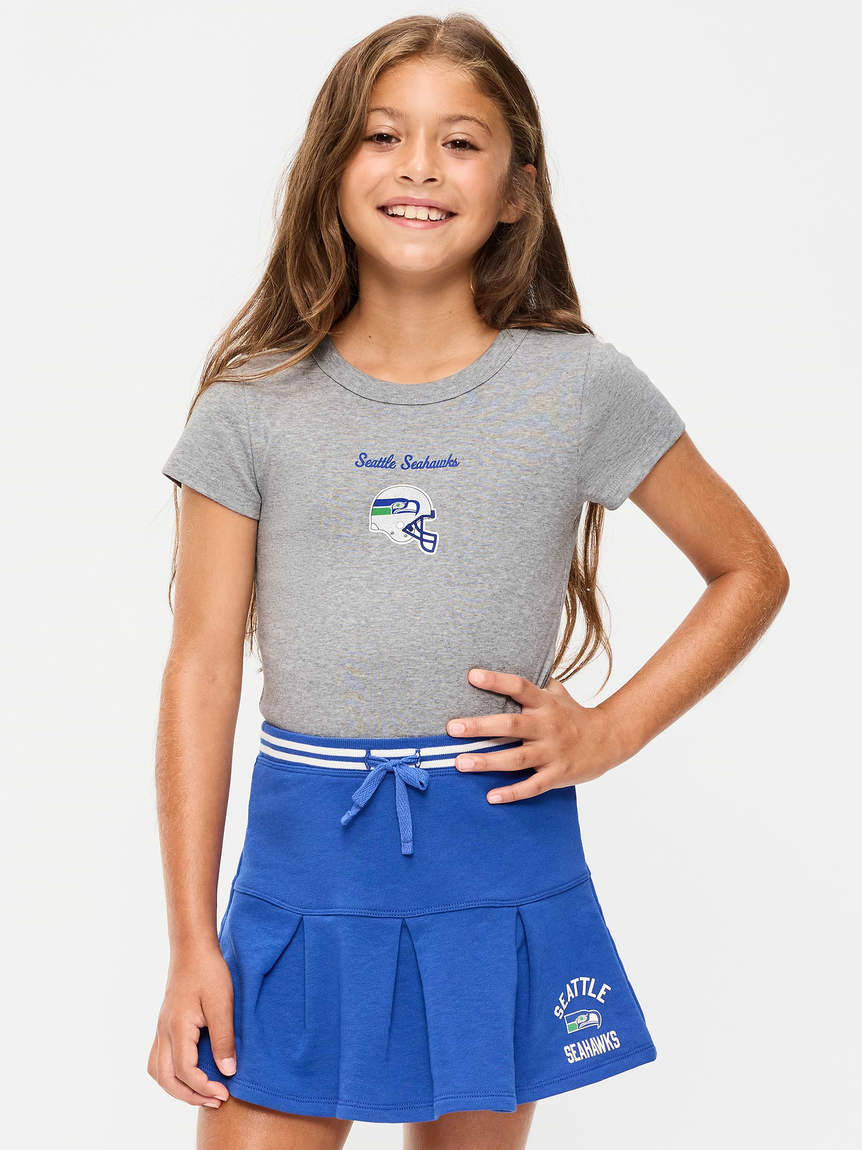 Image number 1 showing, Seattle Seahawks Fitted Graphic T-Shirt for Girls
