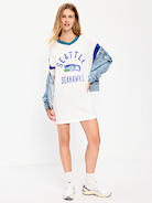 Image number 1 showing, Seattle Seahawks Oversized Mini Football Dress for Women