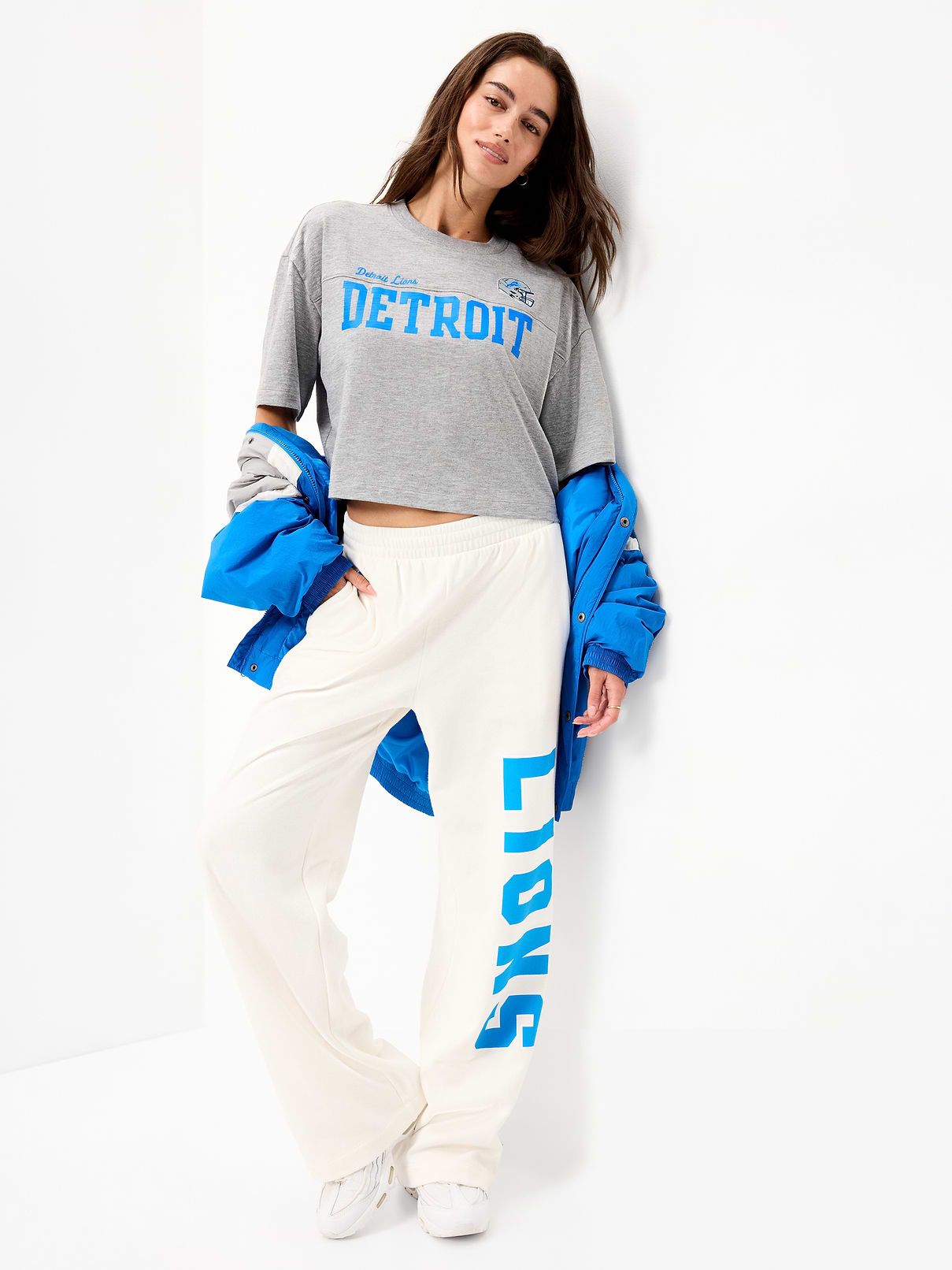 Image number 3 showing, Detroit Lions Vintage Oversized T-Shirt for Women