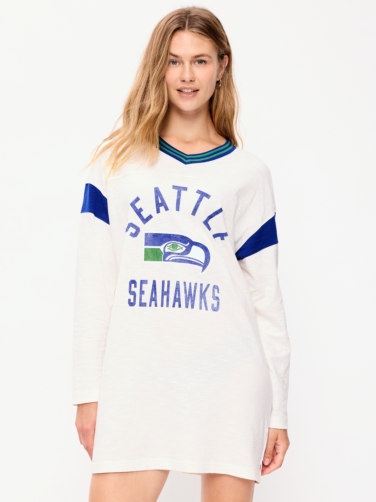 Image number 3 showing, Seattle Seahawks Oversized Mini Football Dress for Women