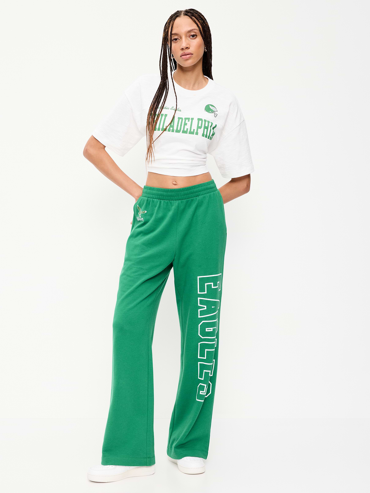 Image number 3 showing, Philadelphia Eagles High-Waisted SoComfy Wide-Leg Sweatpants for Women