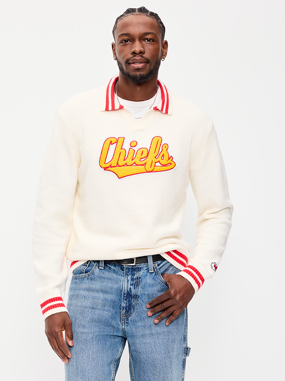 Kansas City Chiefs Collared Sweater for Men