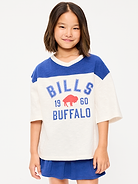 Image number 1 showing, Buffalo Bills Oversized Graphic Football T-Shirt for Girls
