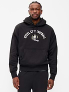 Image 3 of 5, Pittsburgh Steelers Oversized Pullover Hoodie for Adults