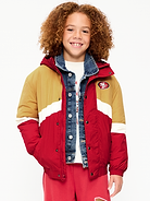 Image number 1 showing, San Francisco 49ers Oversized Crinkled Hooded Jacket for Boys