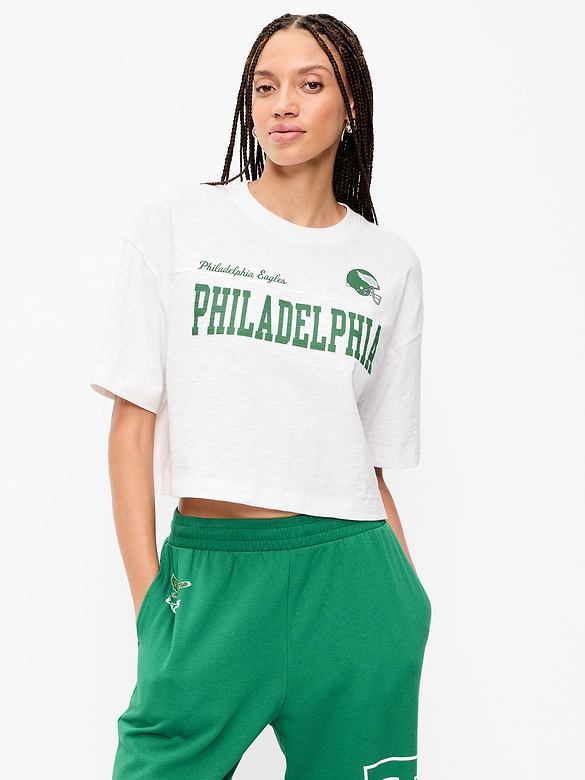 Philadelphia Eagles Vintage Oversized T-Shirt for Women
