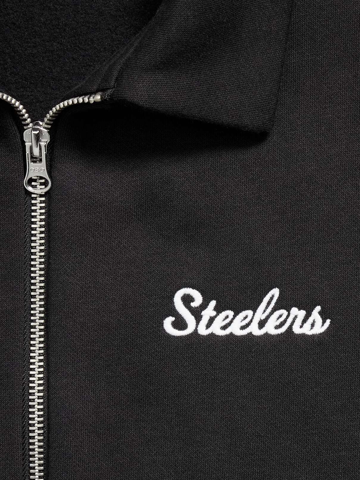 Image number 4 showing, Pittsburgh Steelers Oversized Fleece Bomber Jacket for Women