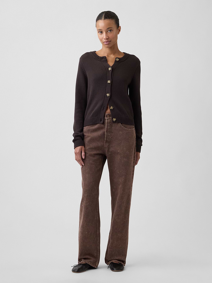Image number 1 showing, Low Slung Relaxed Straight Jeans