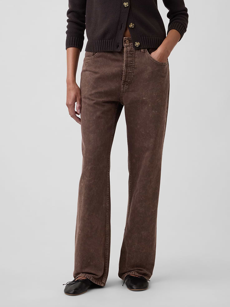 Image number 2 showing, Low Slung Relaxed Straight Jeans