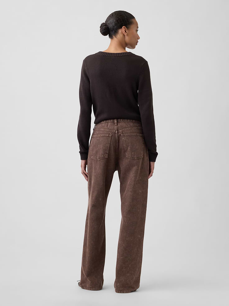 Image number 4 showing, Low Slung Relaxed Straight Jeans