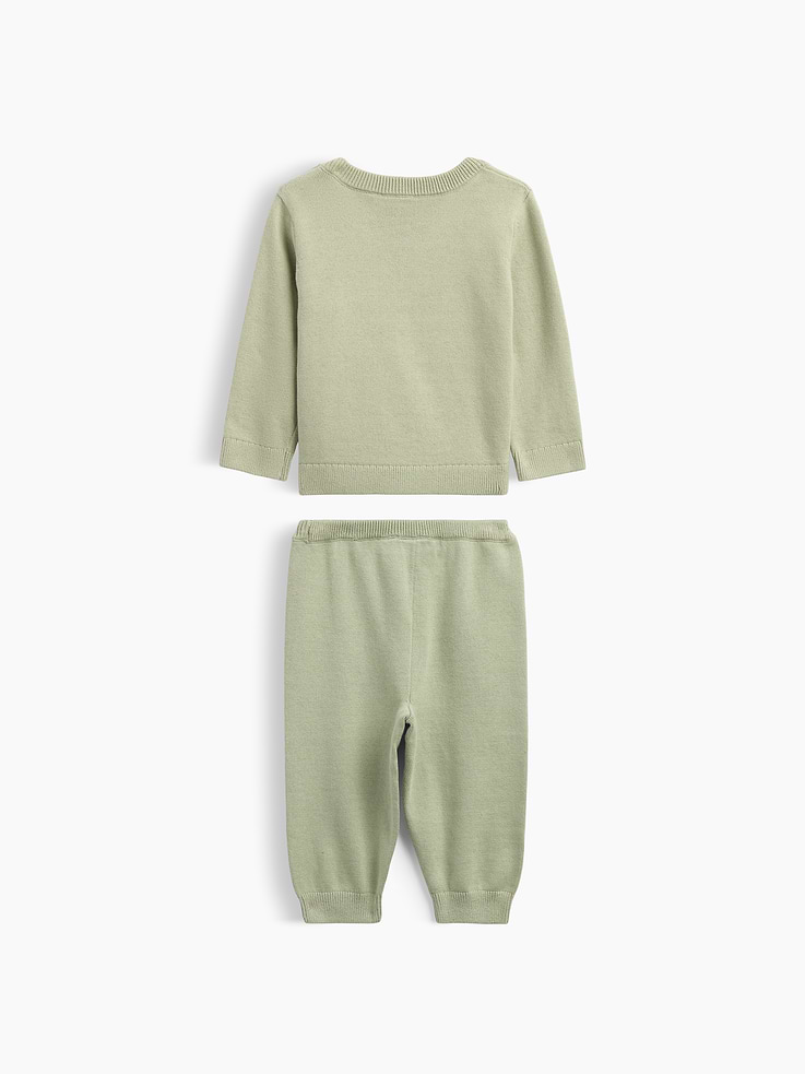 Image 3 of 3, Baby Two-Piece Sweater Outfit Set