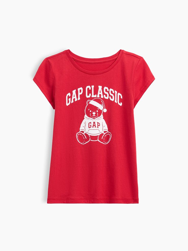 Image 1 of 3, Soft jersey knit., Short sleeves., Crewneck., Graphic at front., This product was made in a factory that invests in gender equity and women’s empowerment through RISE. Learn more at, Product #1178427