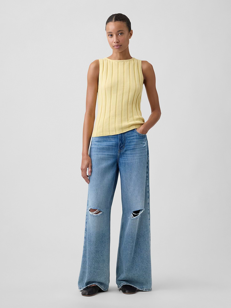 Image number 3 showing, Ribbed Boatneck Sweater Top