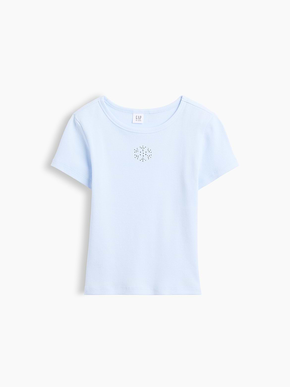 Kids Ribbed Crewneck T-Shirt