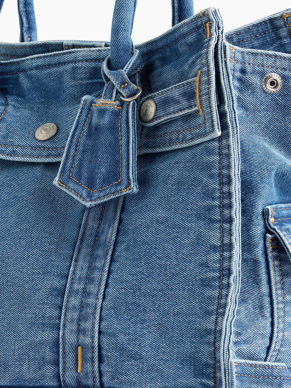 Image number 6 showing, Denim Five Pocket Tote