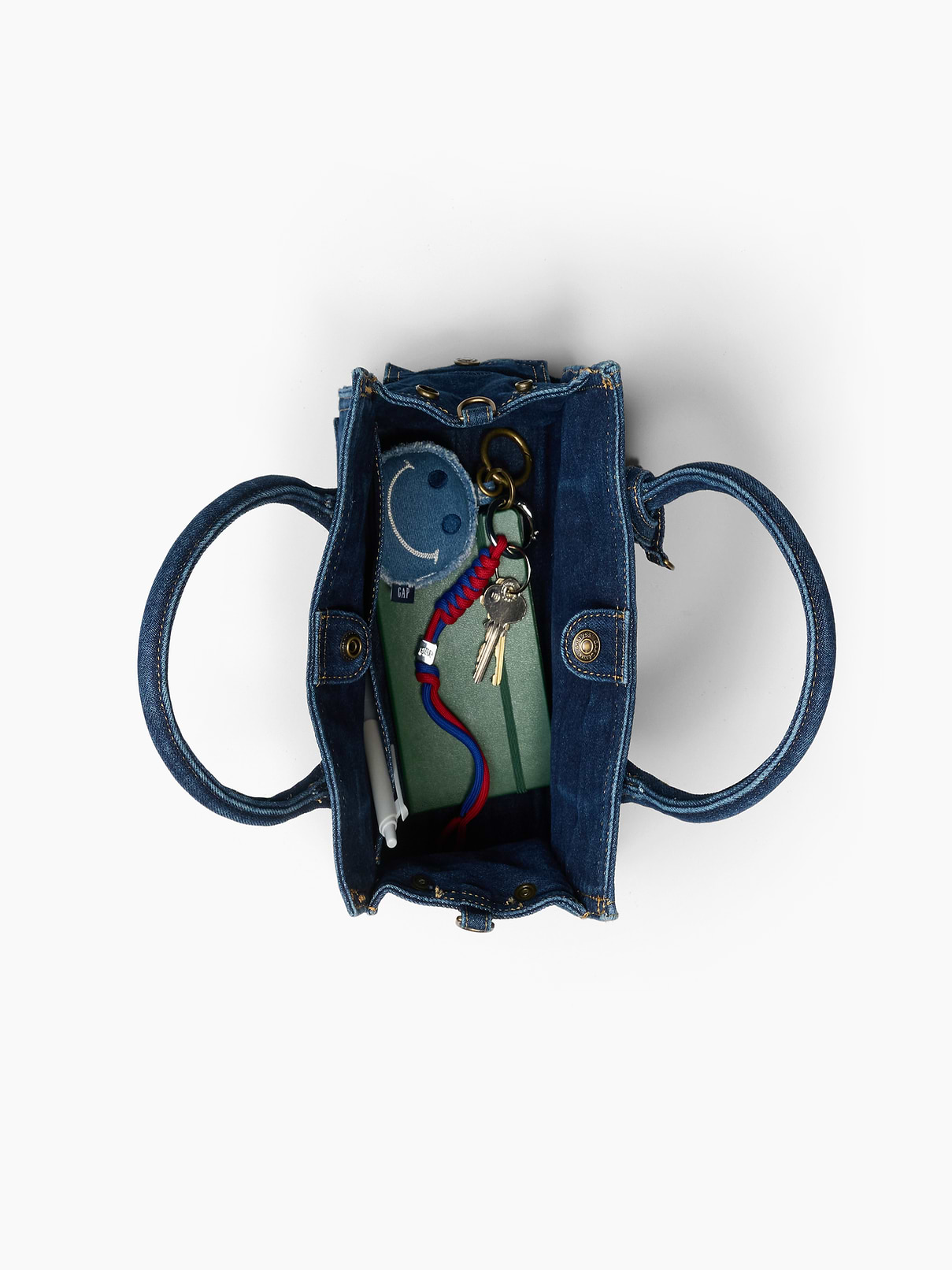 Image number 8 showing, Small Denim Five Pocket Tote