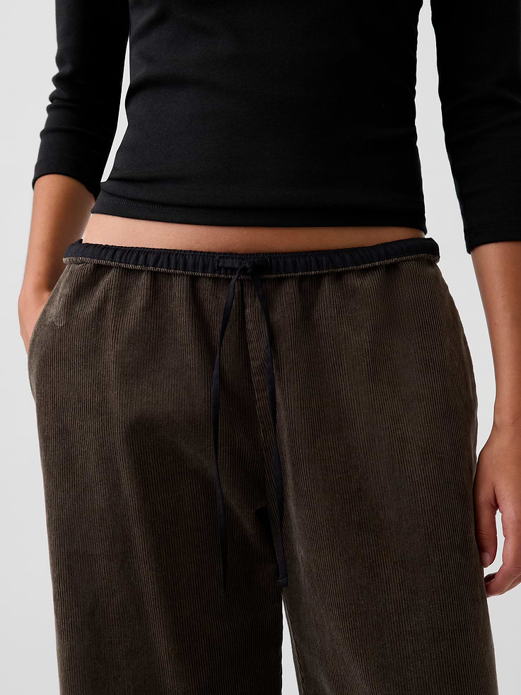Image number 5 showing, Corduroy Easy Wide-Leg Pants