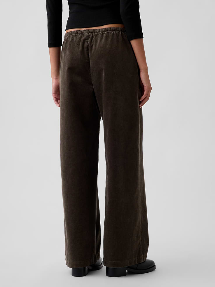 Image number 4 showing, Corduroy Easy Wide-Leg Pants
