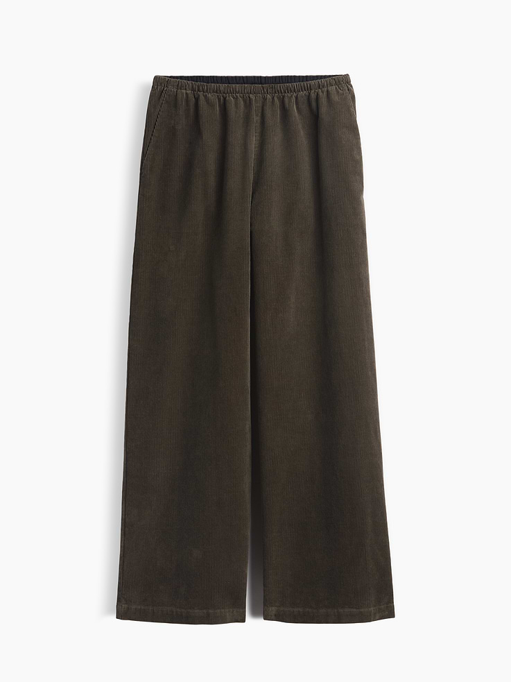 Image number 6 showing, Corduroy Easy Wide-Leg Pants