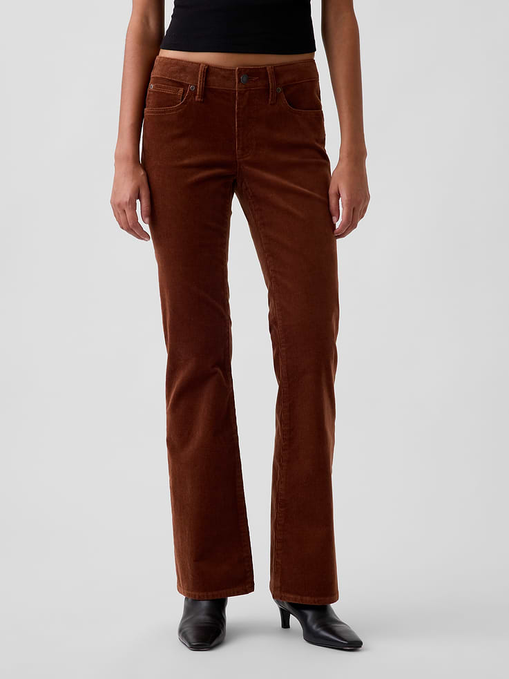 Image 2 of 6, Low Rise Corduroy Long & Lean Pants