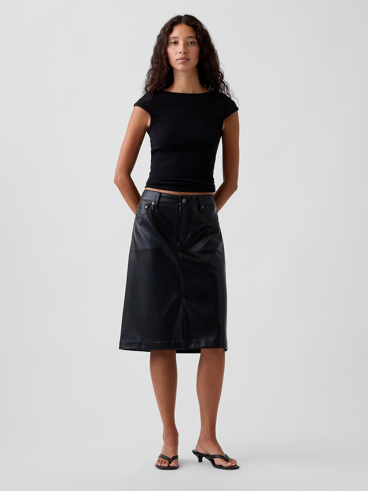 Vegan Leather Pencil Skirt | Gap