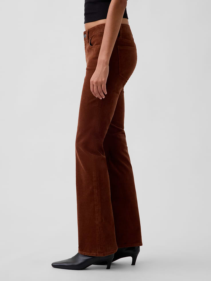 Image 3 of 6, Low Rise Corduroy Long & Lean Pants