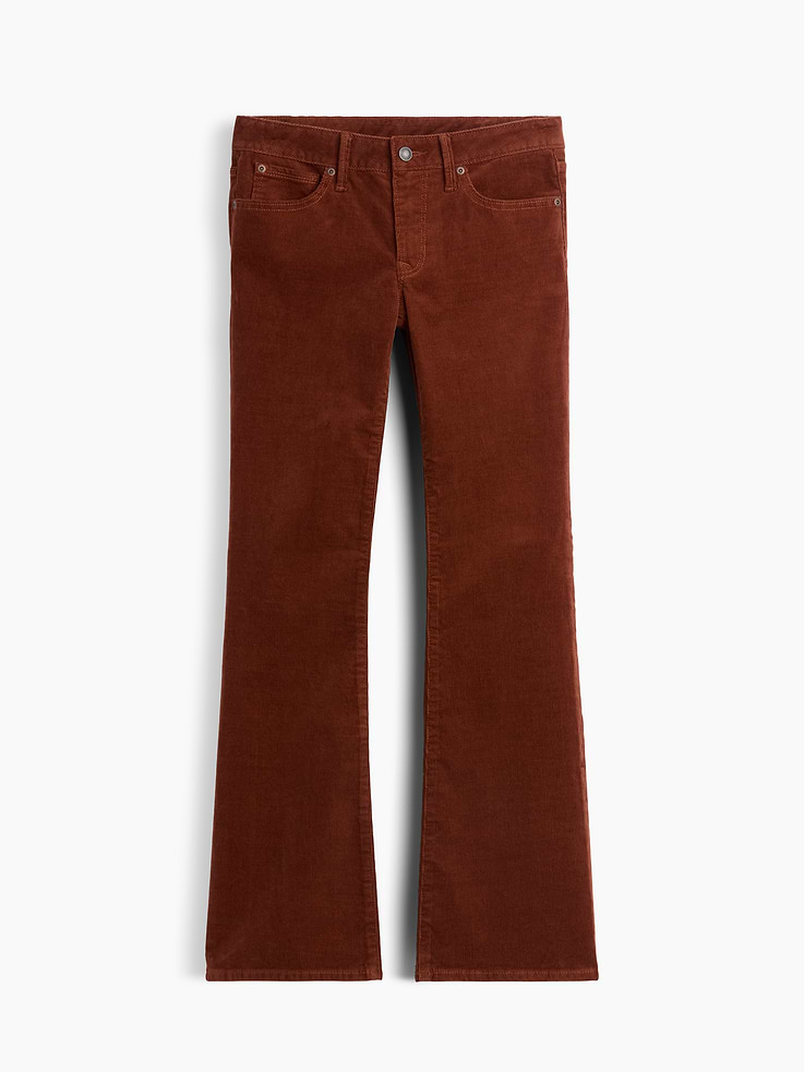 Image 6 of 6, Low Rise Corduroy Long & Lean Pants