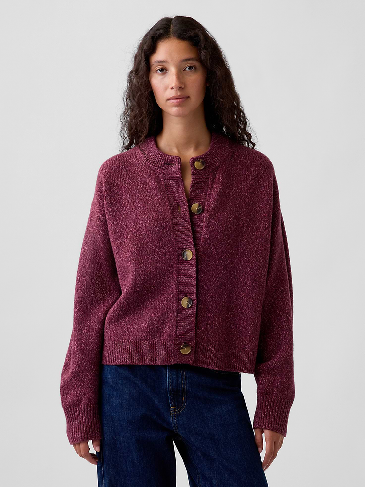 Image number 1 showing, CashSoft Oversized Chunky Cardigan