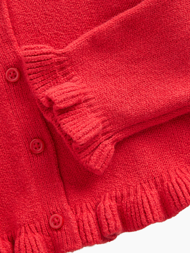 Image number 4 showing, Baby & Toddler CashSoft Ruffle Cardigan Sweater