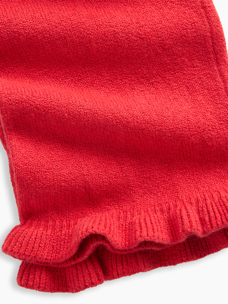 Image number 4 showing, CashSoft Ruffle Wide-Leg Pants
