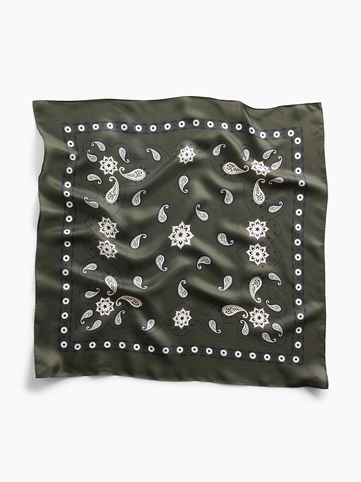 Image 1 of 4, Soft 100% silk twill square bandana., Assorted allover prints., Product #913243