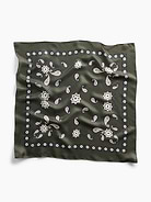 Image 1 of 4, Soft 100% silk twill square bandana., Assorted allover prints., Product #913243