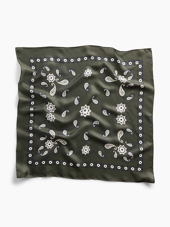100% Silk Bandana