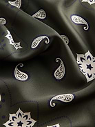 Image 4 of 4, 100% Silk Bandana