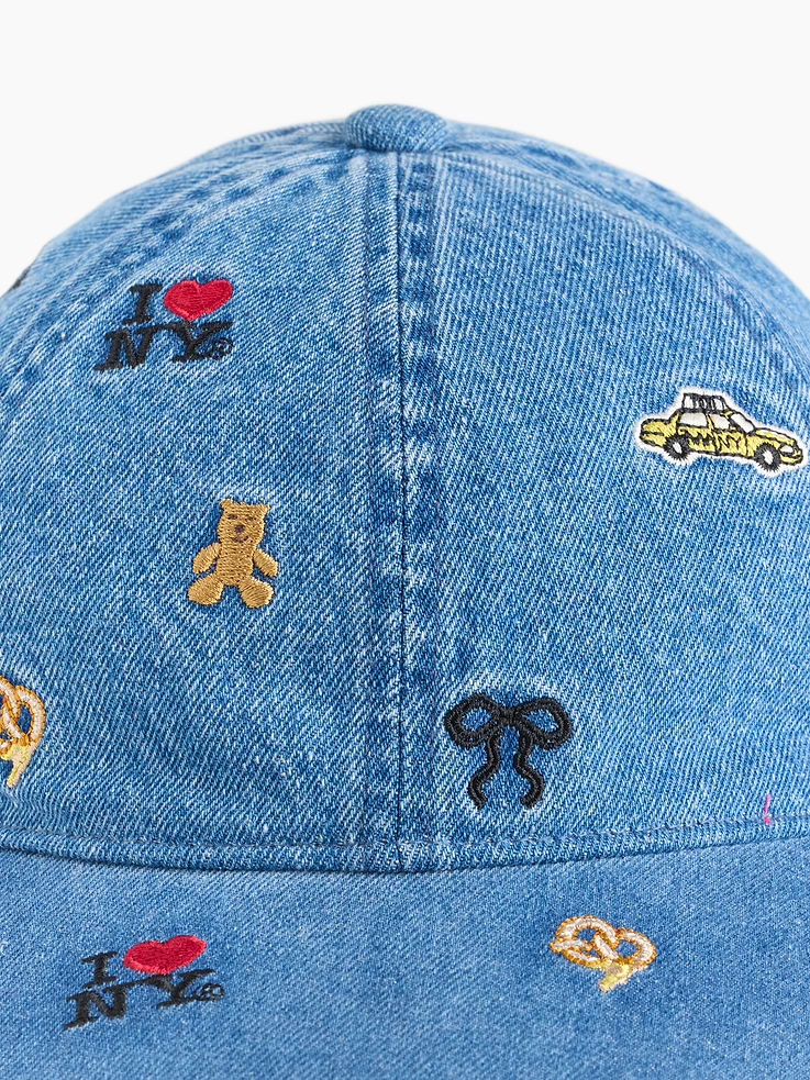 Image 3 of 3, Kids I Heart NY Denim Baseball Hat