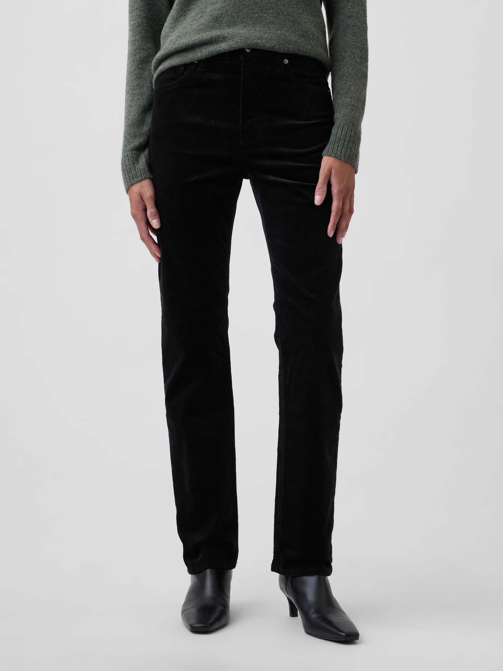 Image 2 of 5, High Rise '90s Slim Straight Corduroy Pants