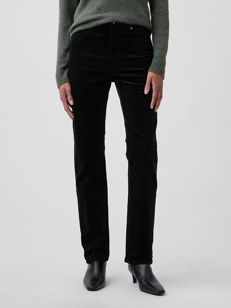 Image 2 of 5, High Rise '90s Slim Straight Corduroy Pants