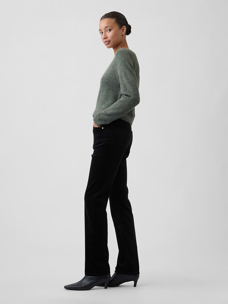 Image 3 of 5, High Rise '90s Slim Straight Corduroy Pants