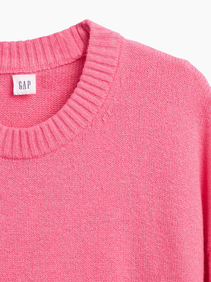 Image 4 of 5, Cashsoft Relaxed Crewneck Sweater