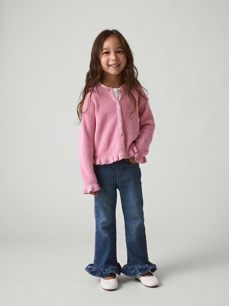 Image 4 of 4, babyGap Shaker-Stitch Crewneck Cardigan