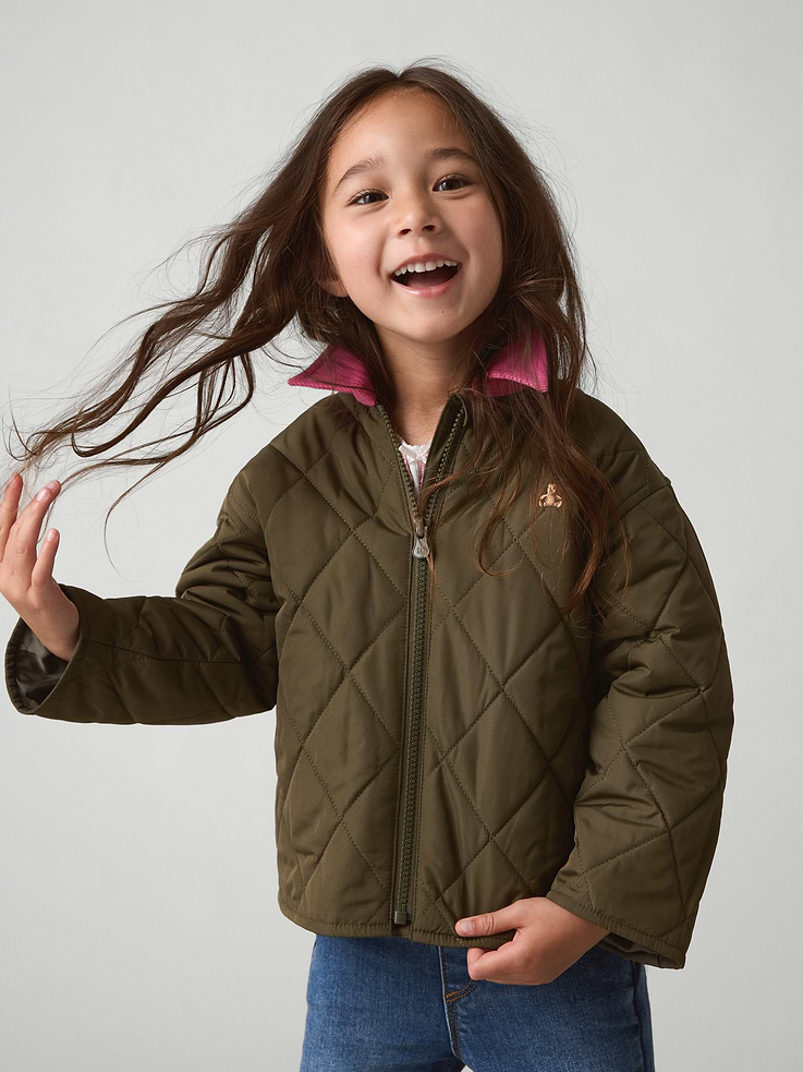 Image 4 of 4, babyGap Brannan Bear Quilted Barn Jacket