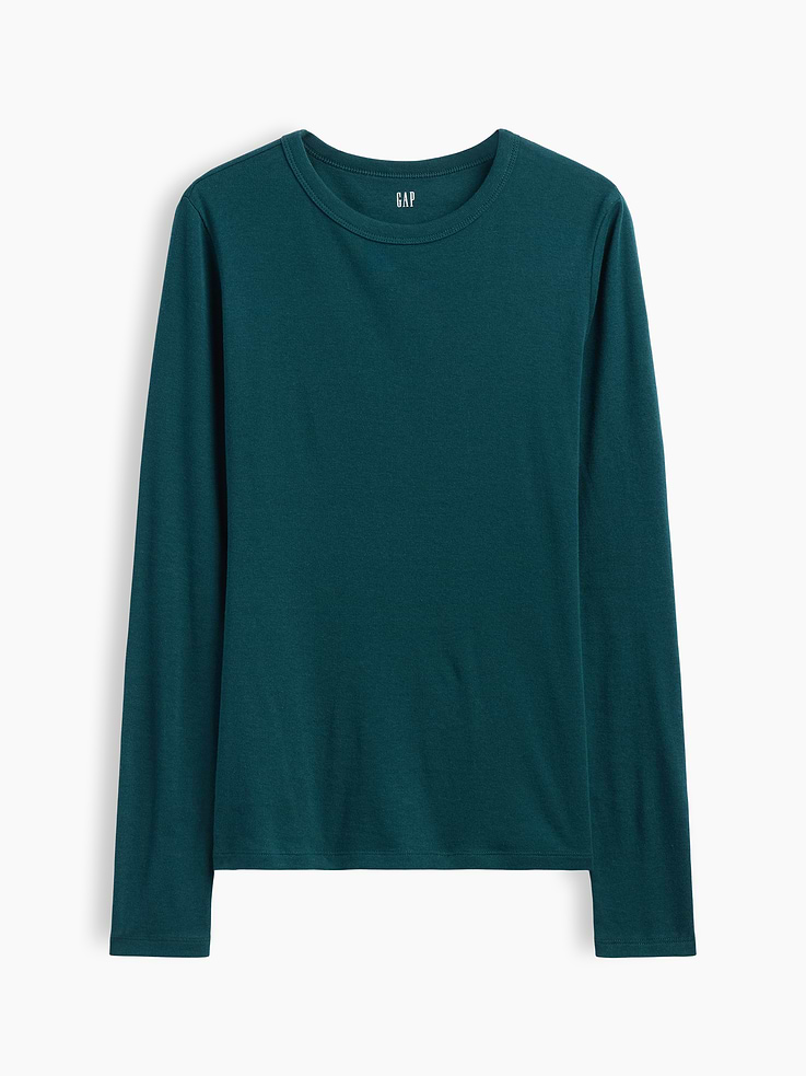 Image 5 of 5, Modern Ribbed Crewneck T-Shirt